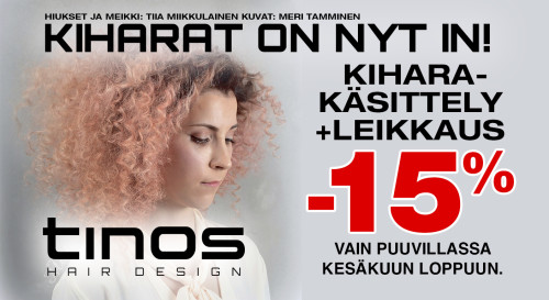 Kiharakäsittelyt -15%