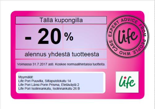 Etukuponki -20%