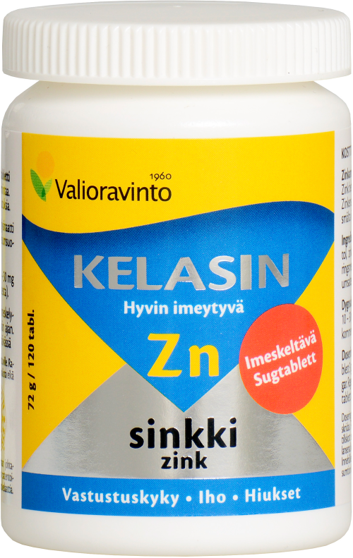 Kelasin Imeskely Sinkki 120tabl 6,90€