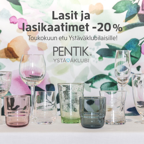 Lasit ja lasikaatimet -20%
