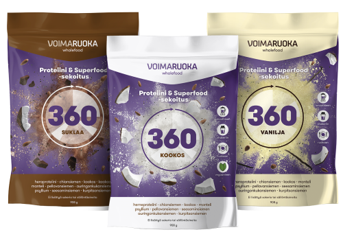 Voimaruoka 360 Wholefood 908g 29,90€